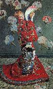 Claude Monet Madame Monet en costume japonais painting